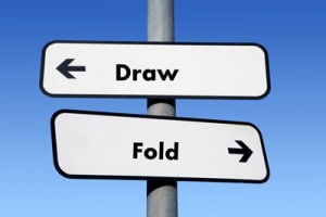 Two way blank signpost with copyspace.